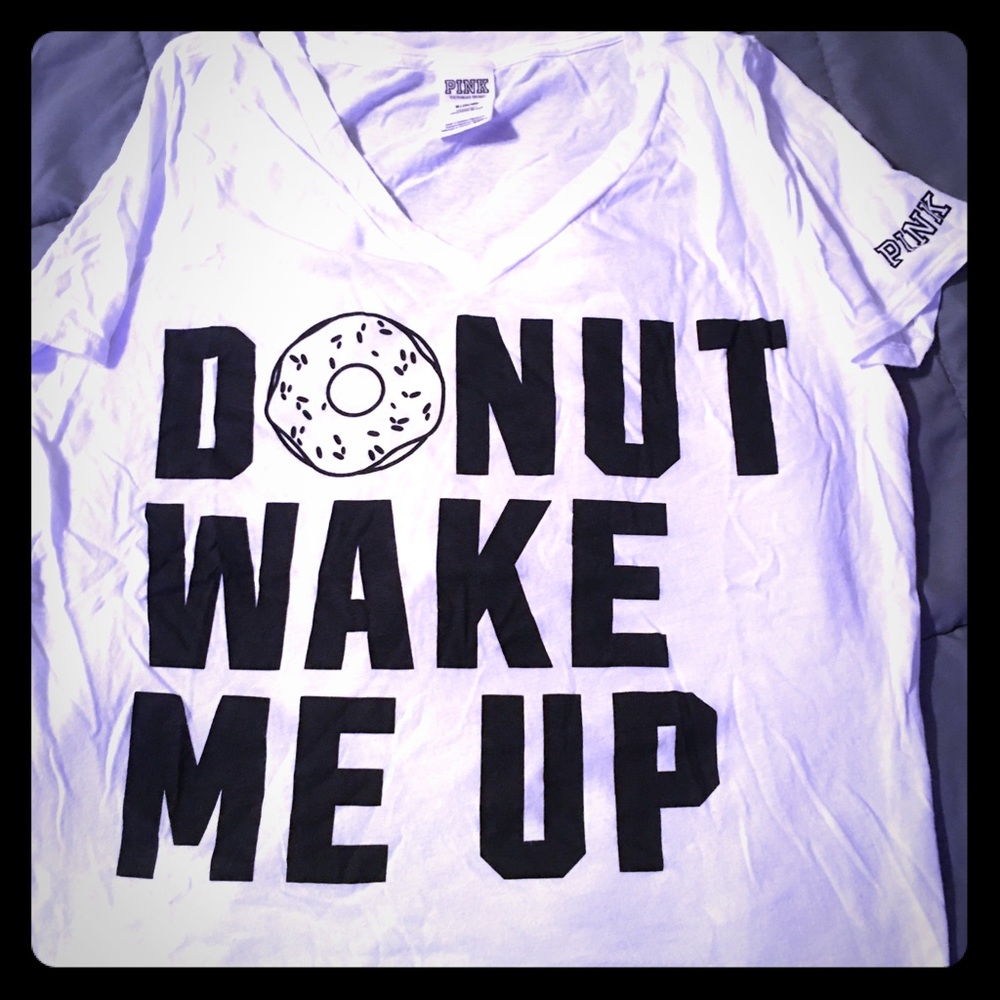 Pink Donut Wake Me Up Tee 🍩